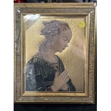 RELIGIOUS GOLD FRAME MOTHER MARY MADE IN ITALY